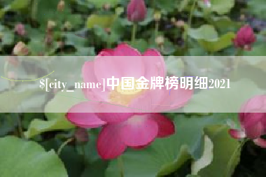 宁波中国金牌榜明细2021