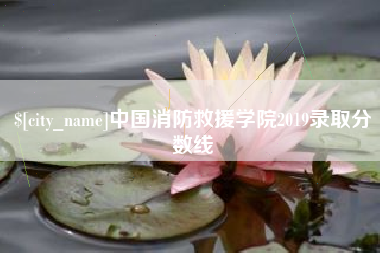 宁波中国消防救援学院2019录取分数线