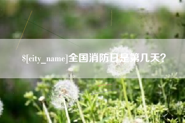 宁波全国消防日是第几天？