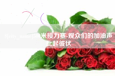 宁波500米接力赛-观众们的加油声此起彼伏