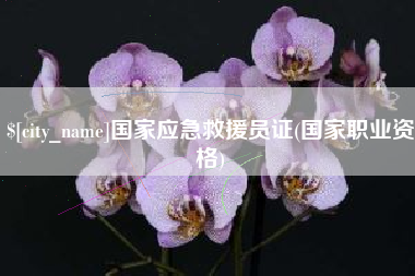 宁波国家应急救援员证(国家职业资格)