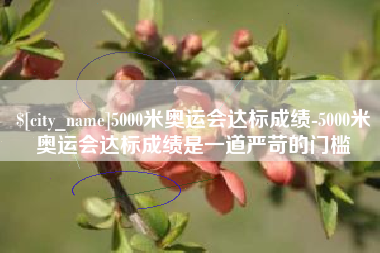 宁波5000米奥运会达标成绩-5000米奥运会达标成绩是一道严苛的门槛