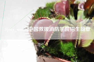 宁波中国救援消防学院招生简章