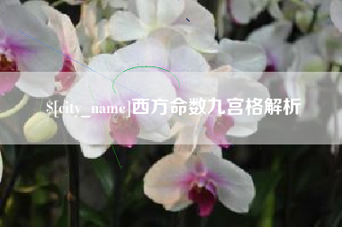 宁波西方命数九宫格解析