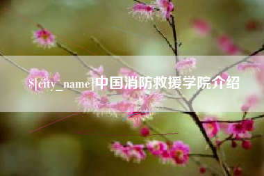 宁波中国消防救援学院介绍