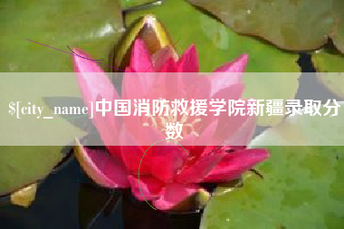 宁波中国消防救援学院新疆录取分数
