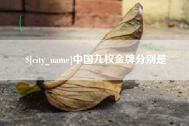宁波中国九枚金牌分别是