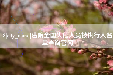宁波法院全国失信人员被执行人名单查询官网