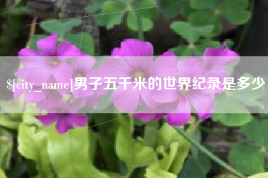 宁波男子五千米的世界纪录是多少