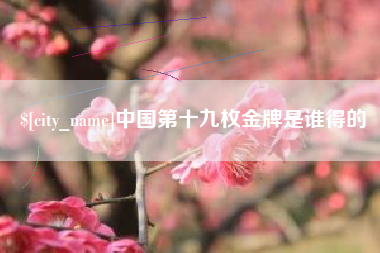 宁波中国第十九枚金牌是谁得的