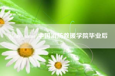 宁波中国消防救援学院毕业后