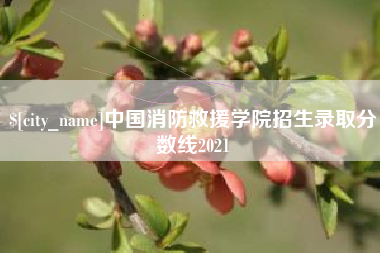 宁波中国消防救援学院招生录取分数线2021