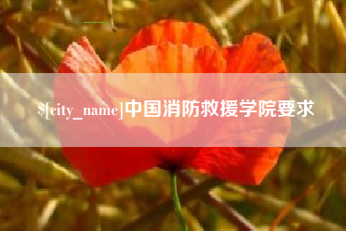 宁波中国消防救援学院要求