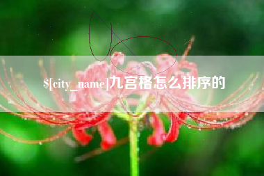 宁波九宫格怎么排序的
