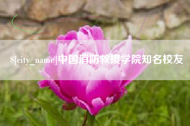 宁波中国消防救援学院知名校友