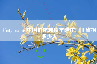 宁波中国消防救援学院在河北省招多少人