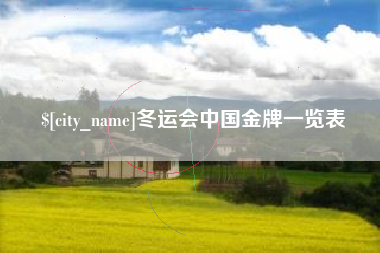 宁波冬运会中国金牌一览表
