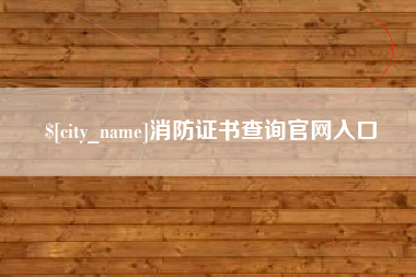 宁波消防证书查询官网入口