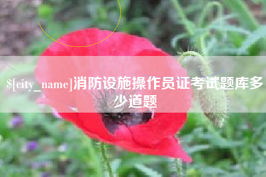 宁波消防设施操作员证考试题库多少道题