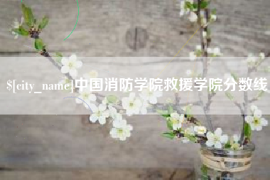 宁波中国消防学院救援学院分数线